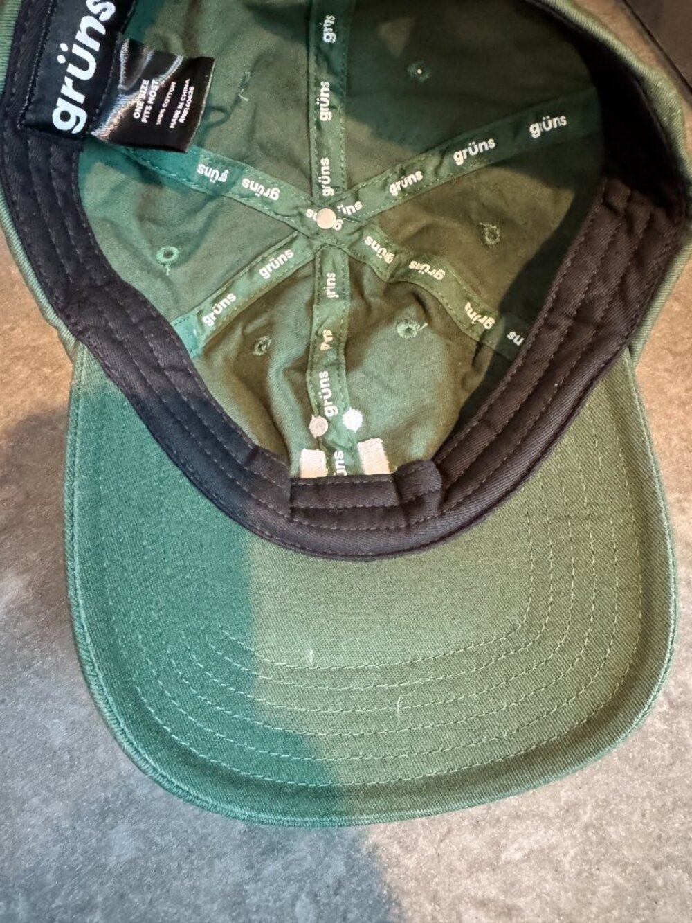 Grüns Gummies Superfood Hat Green Embroidered Smile Logo Cap OS EUC - Picture 6 of 9
